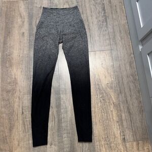Beyond Yoga‎ Ombre Leggings Black Grey High Waist Activewear Athleisure Small